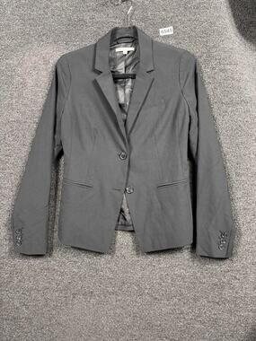 Gap Blazer Womens 4 Black Two Button True Black Blz Jacket Career RN54023